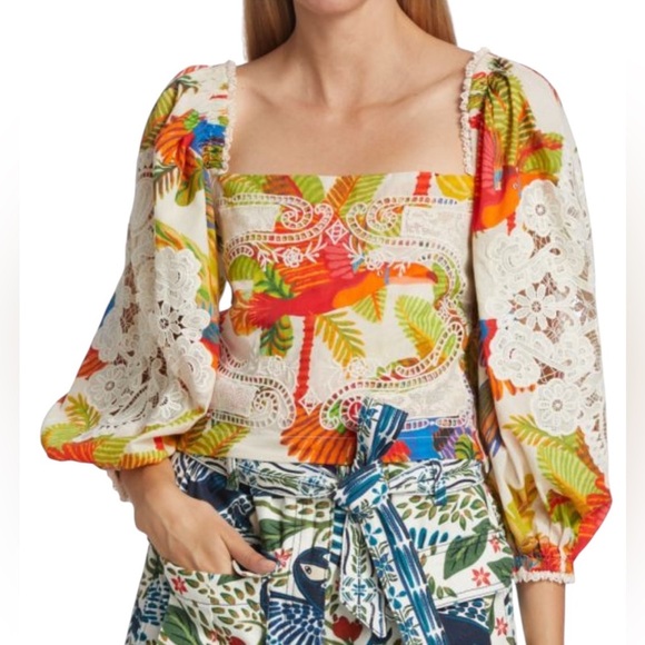 Colorful Floral Women's Top - Picture 1 of 14